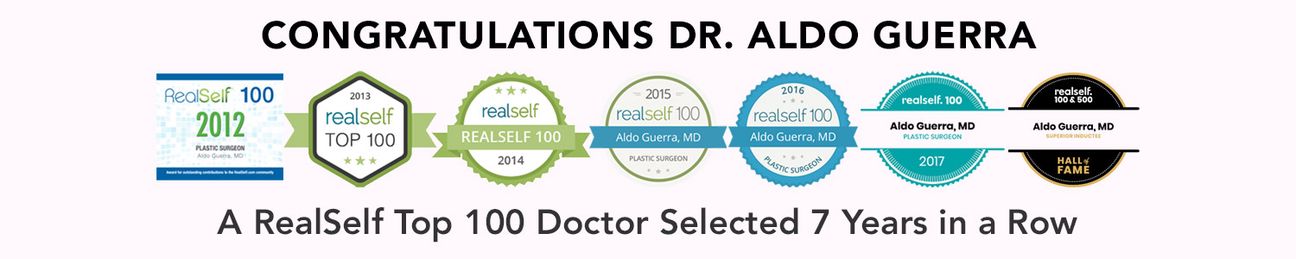 Dr. Aldo has been a RealSelf 100 inductee every year since 2012.
