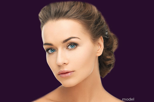 stock photo model for facelift